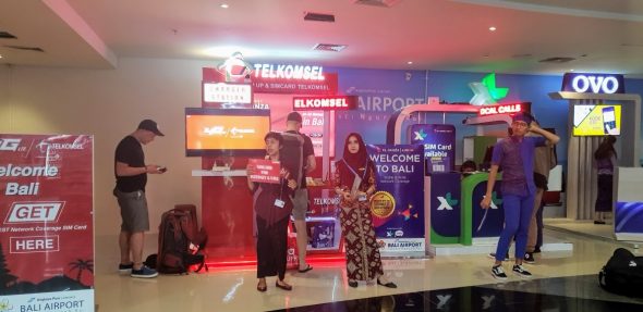 Telecom Kiosks at Bali Airport - Bali Holiday Secrets